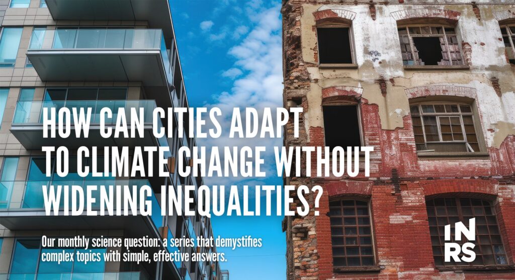 How can cities adapt to climate change without widening inequalities?
Our monthly science question: a series that demystifies complex topics with simple, effective answers.