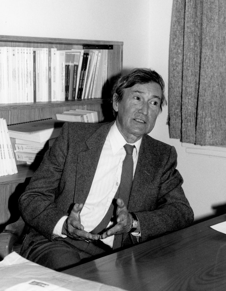 M. Fernand Dumont Novembre 1985