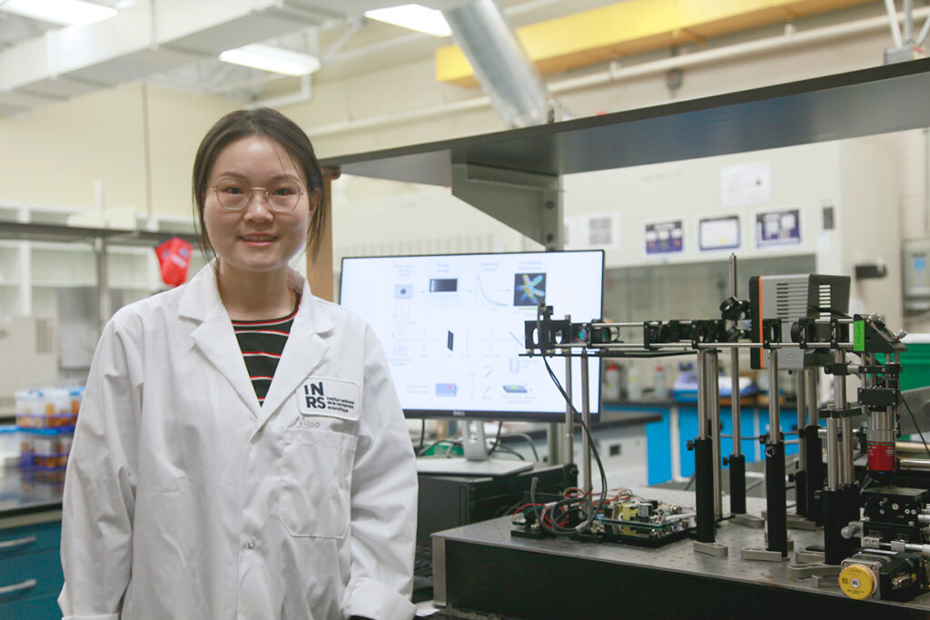 Miao Liu doctorante en science de l’énergie et des matériaux à l'INRS